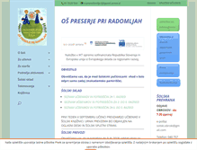 Tablet Screenshot of os-preserjeradomlje.si